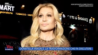 Donatella Versace la trasformazione che fa discutere  La Vita in diretta 04122024 [upl. by Eilyr]