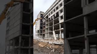 Demolition of an Abandoned Building After Many Years demolition [upl. by Beare509]