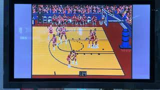 Bulls vs Lakers and the NBA Playoffs on Sega Genesis gameplay video [upl. by Arag]