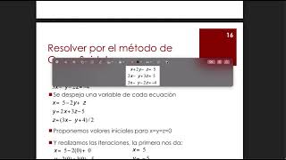 Método de iteraciones sucesivas para sistema de ecuaciones lineales [upl. by Ainad107]