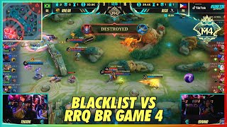 NANALO ANG DEFENDING CHAMPS BLCK INTL VS RRQ BR GAME 4 M4 [upl. by Sebbie]