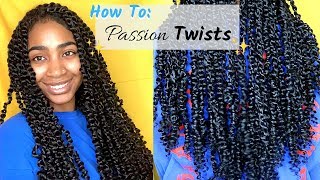 Passion Twists Tutorial  Easy amp Beginner Friendly  Rubberband Method [upl. by Tonina428]