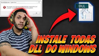 COMO RESOLVER TODOS OS ERROS DE DLL DO WINDOWS MUITO FACIL ATUALIZADO 2021 [upl. by Eidaj]