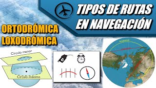 Tipos de Rutas Ortodrómicas y Loxodrómicas  Navegación VFR [upl. by Ttreve]