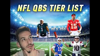 NFL QBS TIER LIST [upl. by Chrystel94]