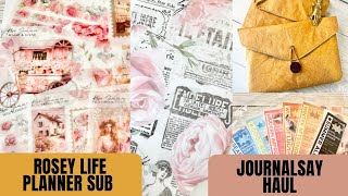 The Rosey life planner subscription and Journalsay Haul [upl. by Rye977]