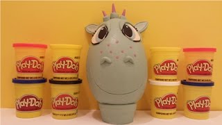 Sofia the First Crackle Play Doh Surprise Egg Opening [upl. by Ainiger]