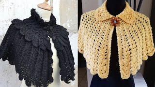 Increíbles ideas de diseño de caplets de crochet [upl. by Haye]