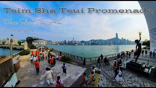 Tsim Sha Tsui Promenade  Tsim Sha Tsui Area  Kowloon Hong Kong [upl. by Mcleod533]