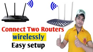 How To Connect Two Tplink Router wirelessly 100 Working  WDS Wireless distribution system [upl. by Llenrahs]