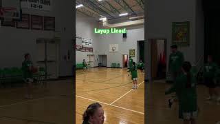 Layup lines before the game  2024  2024shorts basketball layup practice elementary [upl. by Merdith]