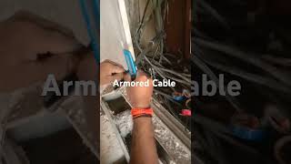 Armoured Cable core remove process [upl. by Estelle842]