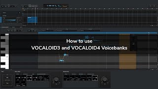 How to use VOCALOID3 and VOCALOID4 Voicebanks [upl. by Ahsatal]