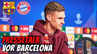 Pressetalk vor FC Barcelona  FC Bayern mit Kimmich amp Kompany  Champions League [upl. by Yousuf]