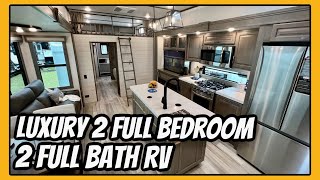 Luxury 2 Bedroom 2 Full Bath w Loft Fifth Wheel 2023 Grand Design Solitude 391DL [upl. by Egidius116]