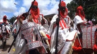 Horsemen celebrate Eid in northern Nigeria [upl. by Tandi]