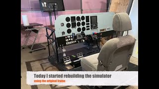 Old flight simulator Frasca 142 rebuild [upl. by Amian]