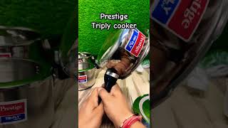 Prestige Triply pressure cooker Steel pressure cooker inductioncooker pressurepan pressurecooker [upl. by Nilyarg]