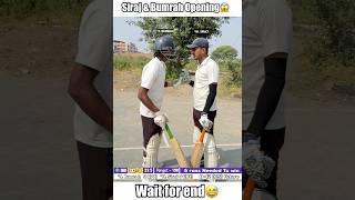 Jasprit bumrah and Mohammed Siraj Opening first time😱 shorts cricket [upl. by Elsey]