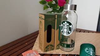 Starbucks Coffee Glass Bottle 300ml SKU0628 [upl. by Yzzo86]