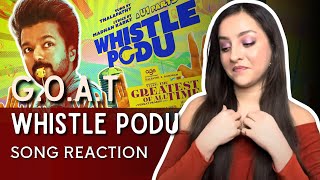 Whistle Podu GOAT REACTION  The Greatest Of All Time thalapathy thegoat vijay tseries [upl. by Alur93]