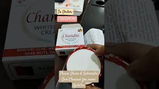 Chandni Whitening Cream 30 Grams  Order Now on given no skincare beauty youtubeshorts shorts [upl. by Anaxor]