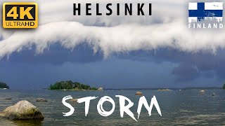 🇫🇮 Helsinki Kesä myrsky  Vuosaari Kallahdenniemi  Kuvaus seikkailu 4K60  Summer storm in Finland [upl. by Stovall47]