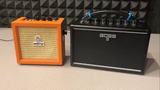 Amp battle orange crush mini vs boss katana mini [upl. by Kenji]