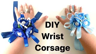 How to make wrist corsage Prom corsage diy tutorial Flower corsage DIY Craft ideas Anita Benko [upl. by Anivlac434]