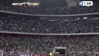 فارس عوض وجمهور الاهلي في الديربي💚 [upl. by Nauwtna559]