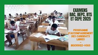 Examens Scolaire 2025  Que Savoir Ou Faire Pour Etre Candidats Libres BEPC BAC CEPE Et Réussir [upl. by Ebanreb603]