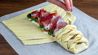 Comprerai tanta pasta sfoglia se provi questo roll al prosciutto [upl. by Yehsa]