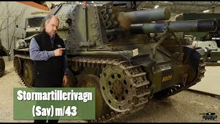 Stormartillerivagn Sav m43  Arsenalen Swedish tankmuseum [upl. by Goddart]