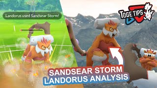 How Good is Sandsear Storm Landorus  Pokemon Go Analysis [upl. by Ahsirtap]