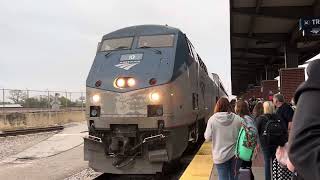 Amtrak Train 822 Arriving at Fort Worth Central Station [upl. by Soalokcin]