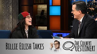 Billie Eilish Takes The Colbert Questionert  Part 1 [upl. by Burnight]