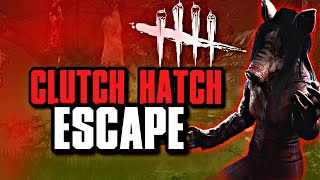 Clutch Hatch Escape Against CampingTunneling Pig With Helmet on  dead by daylight gameplay [upl. by Acirt]