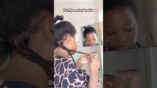 Fluffy braids tutorial fluffy minibrands braids trendinghairstyles shortsviral [upl. by Eudora]