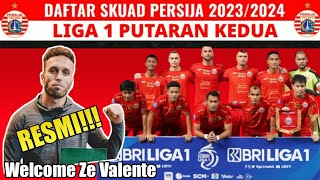 Daftar Pemain Persija Terbaru 2023  Skuad Persija 2023  Putaran Ke 2 BRI Liga 1 2023 [upl. by Cyrille]