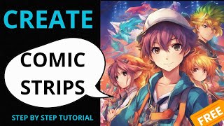 TechForYou  Create Comic Strip For Free With AI  Tutorial [upl. by Ilehs]