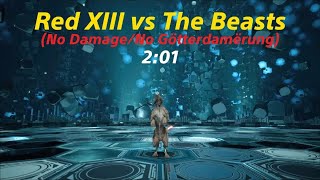 FFVII Rebirth  Legendary Bout Red XIII vs The Beasts No DamageNo Götterdamërung [upl. by Iridis477]