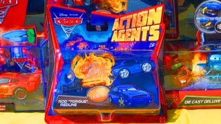 Secret Agents Launcher Rod Torque Redline Disney Pixar Cars 2 Action Agents Launchers by Mattel Toys [upl. by Pamella]