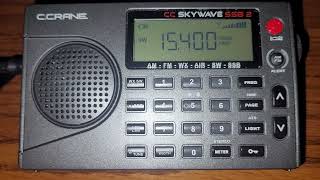 C Crane Skywave SSB2 Shortwave Radio 081924 All India Radio in Chinese from Bengaluru India [upl. by Meador]