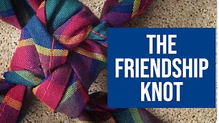 How to Tie the Friendship Knot for Neckerchiefs or Scout Scarves scouts knots [upl. by Sinne]