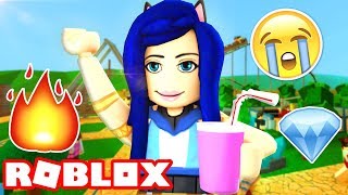 BUILDING MY OWN AMUSEMENT PARK IN ROBLOX [upl. by Nylkcaj]