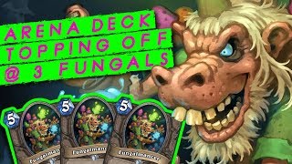 CRAZY Arena Deck That Tops off With 3 Fungalmancers Shaman  Rastakhans Rumble  Hearthstone [upl. by Baudelaire313]