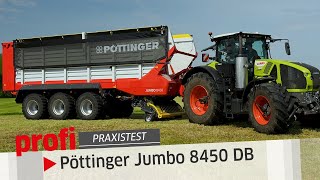 Elefantastisch Kombiladewagen Pöttinger Jumbo 8450 DB  profi Praxistest [upl. by Oiril]