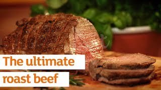 How to cook the ultimate roast beef With Rejina SaburCross  Recipe  Sainsburys [upl. by Aerdnaz]