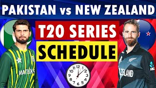 Pakistan vs New Zealand T20 Series 2024 Schedule Pakistan vs New Zealand Schedule 2024 announced [upl. by Haiacim969]