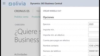 Modelo 347 en Business Central [upl. by Enaujed831]